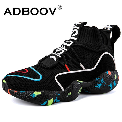 Sneakers Women Knit Upper Breathable Sock Shoes Woman